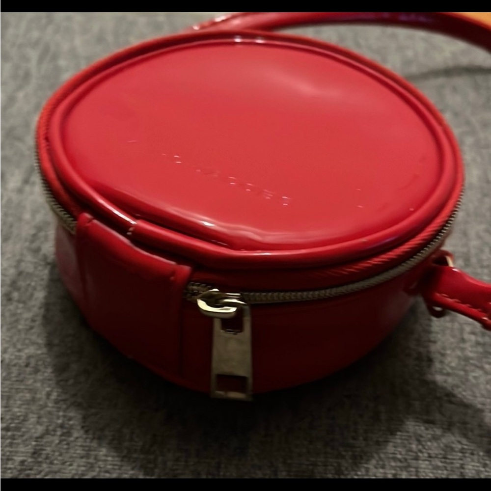 Marc Jacobs Patent Leather Red Mini Circle Bag - Picture 5 of 6